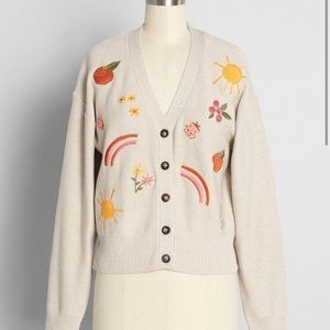 NWT A Few of Your Favorite Things Embroidered Cardigan Princess Highway